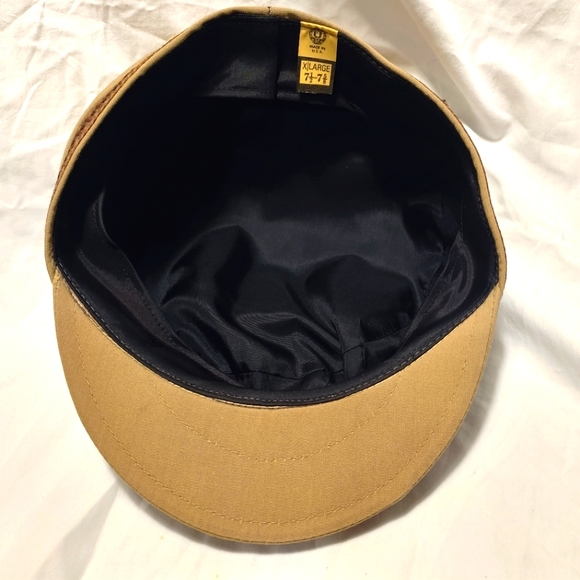 Vintage UNITED HATTERS Embroidered Khaki Cabbie/Newsboy Cap - MADE IN U.S.A. - Picture 4 of 5